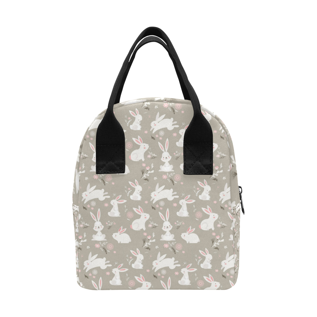 Rabbit Pattern Print Design RB03 Insulated Lunch Bag