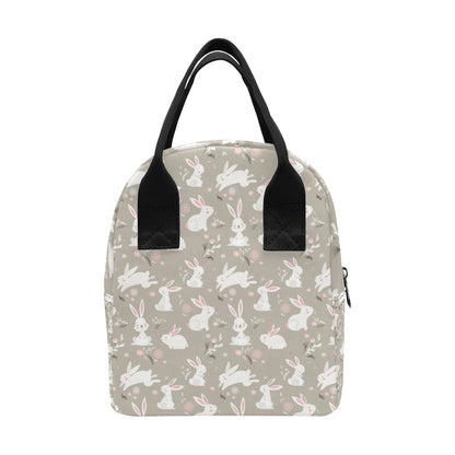 Rabbit Pattern Print Design RB03 Insulated Lunch Bag