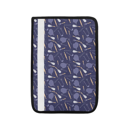 Cooking Kitchen Tools Pattern Print Design 04 Car Seat Belt Cover