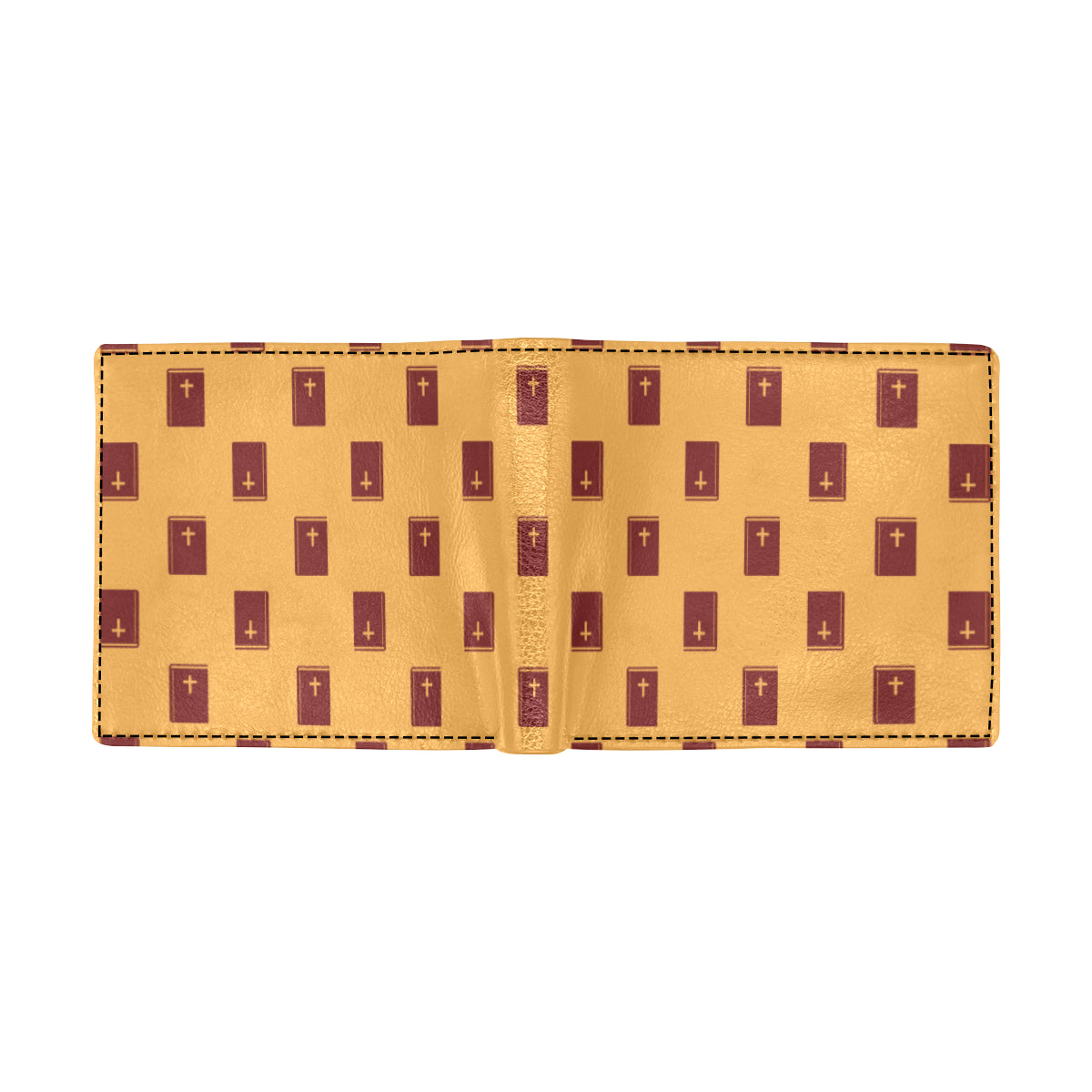 Bible Pattern Print Design 05 Men's ID Card Wallet