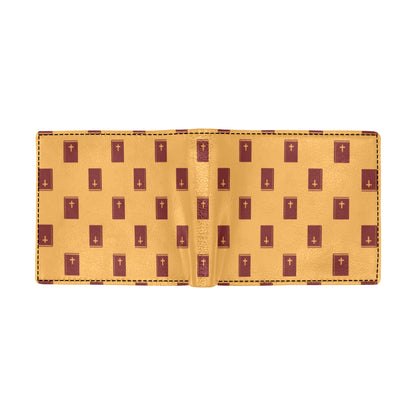 Bible Pattern Print Design 05 Men's ID Card Wallet