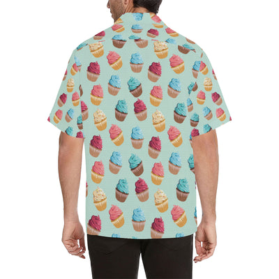 Cupcake Pattern Print Design 01 Men's Hawaiian Shirt