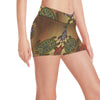 Sea Turtle Tribal Colorful Yoga Shorts