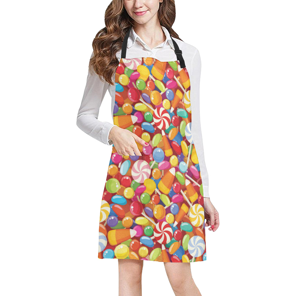 Candy Pattern Print Design 02 Apron with Pocket
