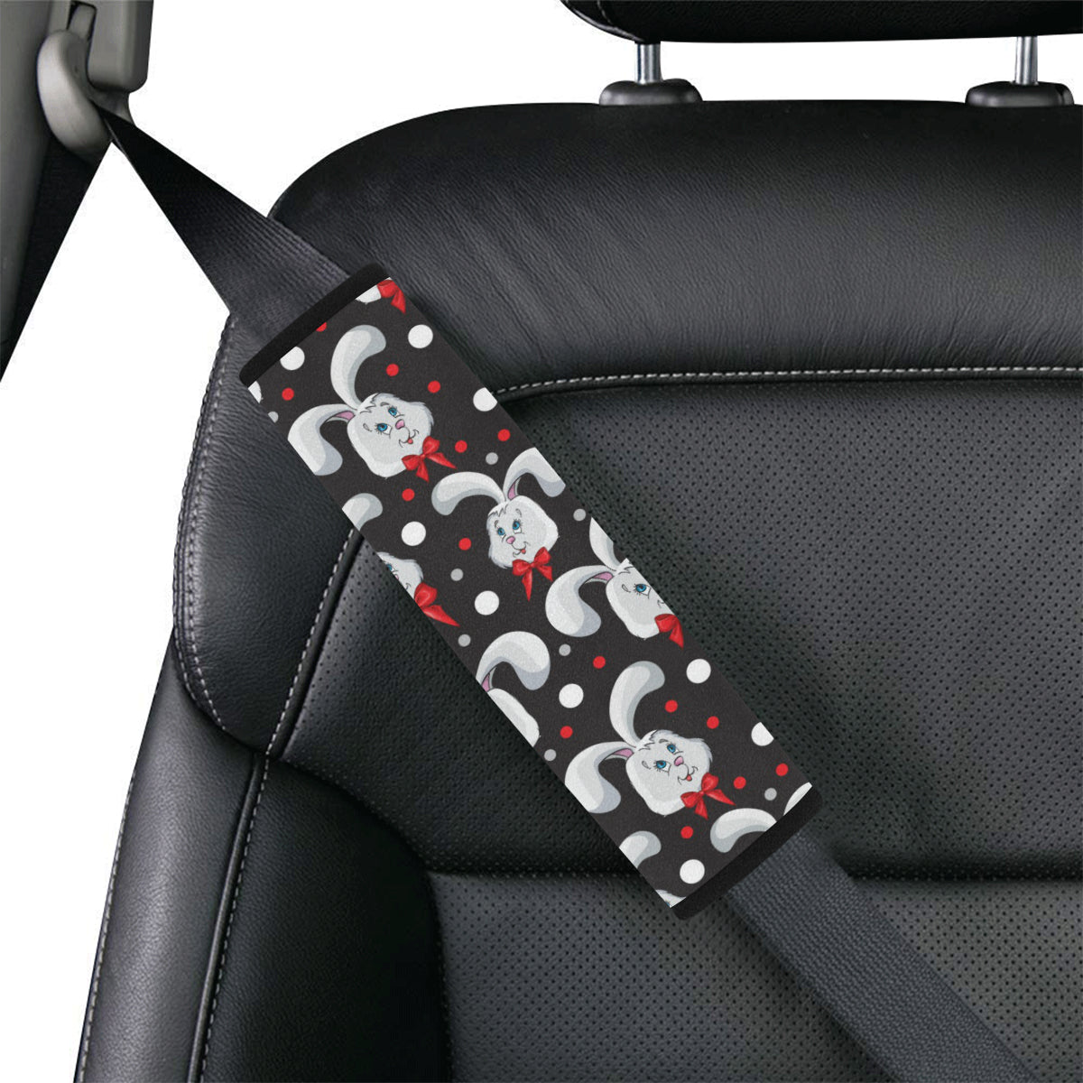 Rabbit Pattern Print Design RB012 Car Seat Belt Cover