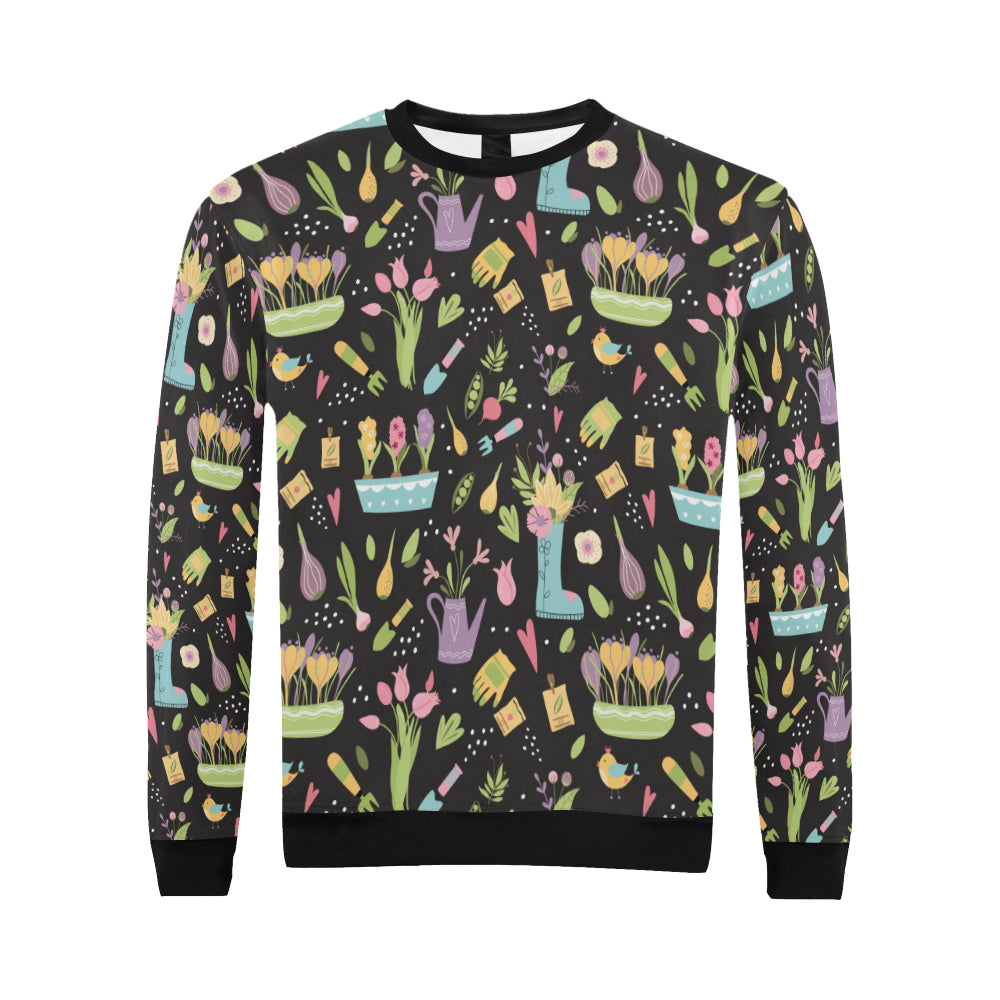 Gardening Pattern Print Design G03 Men Long Sleeve Sweatshirt