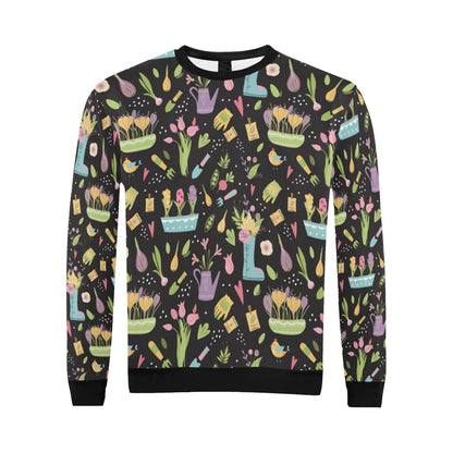Gardening Pattern Print Design G03 Men Long Sleeve Sweatshirt