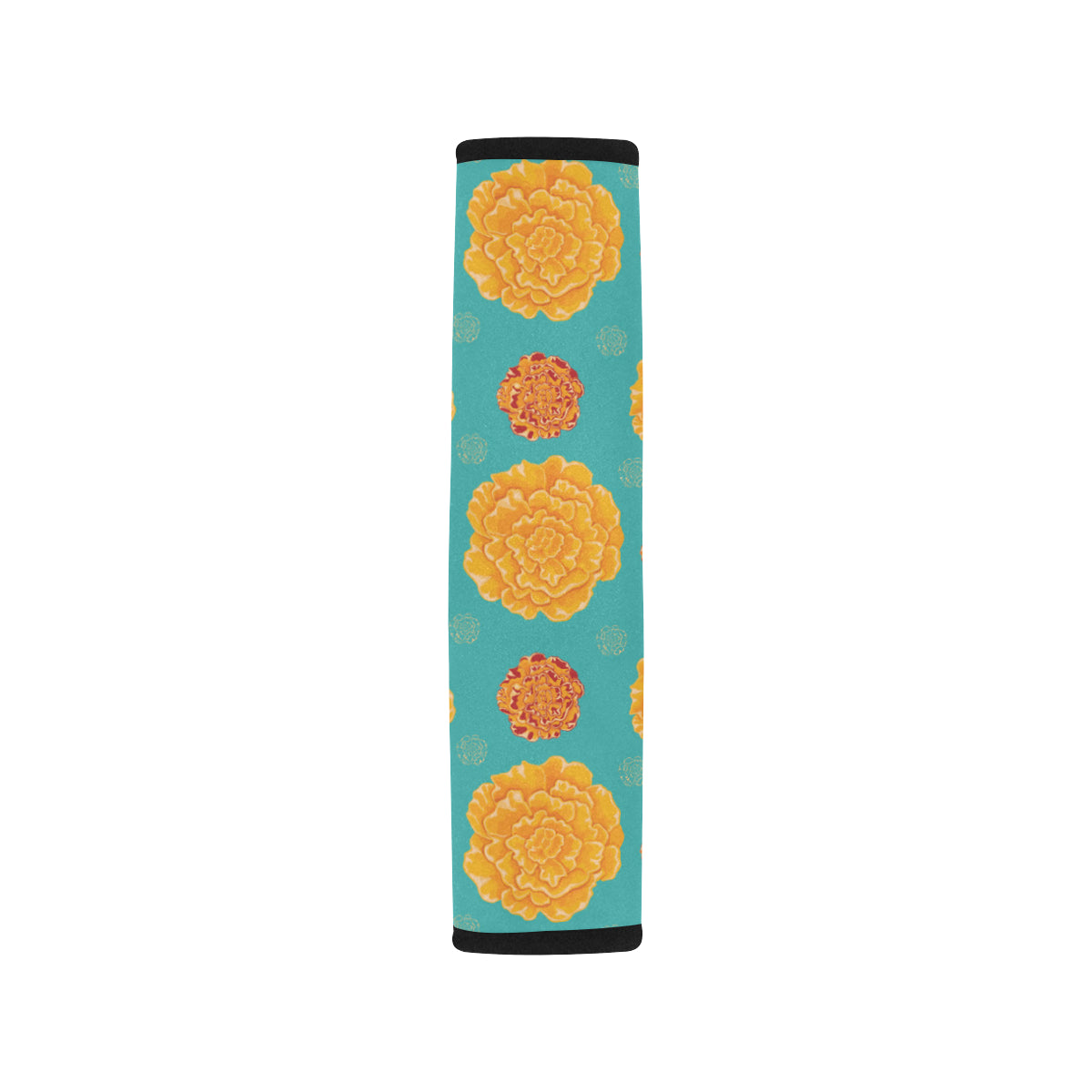 Marigold Pattern Print Design 02 Car Seat Belt Cover