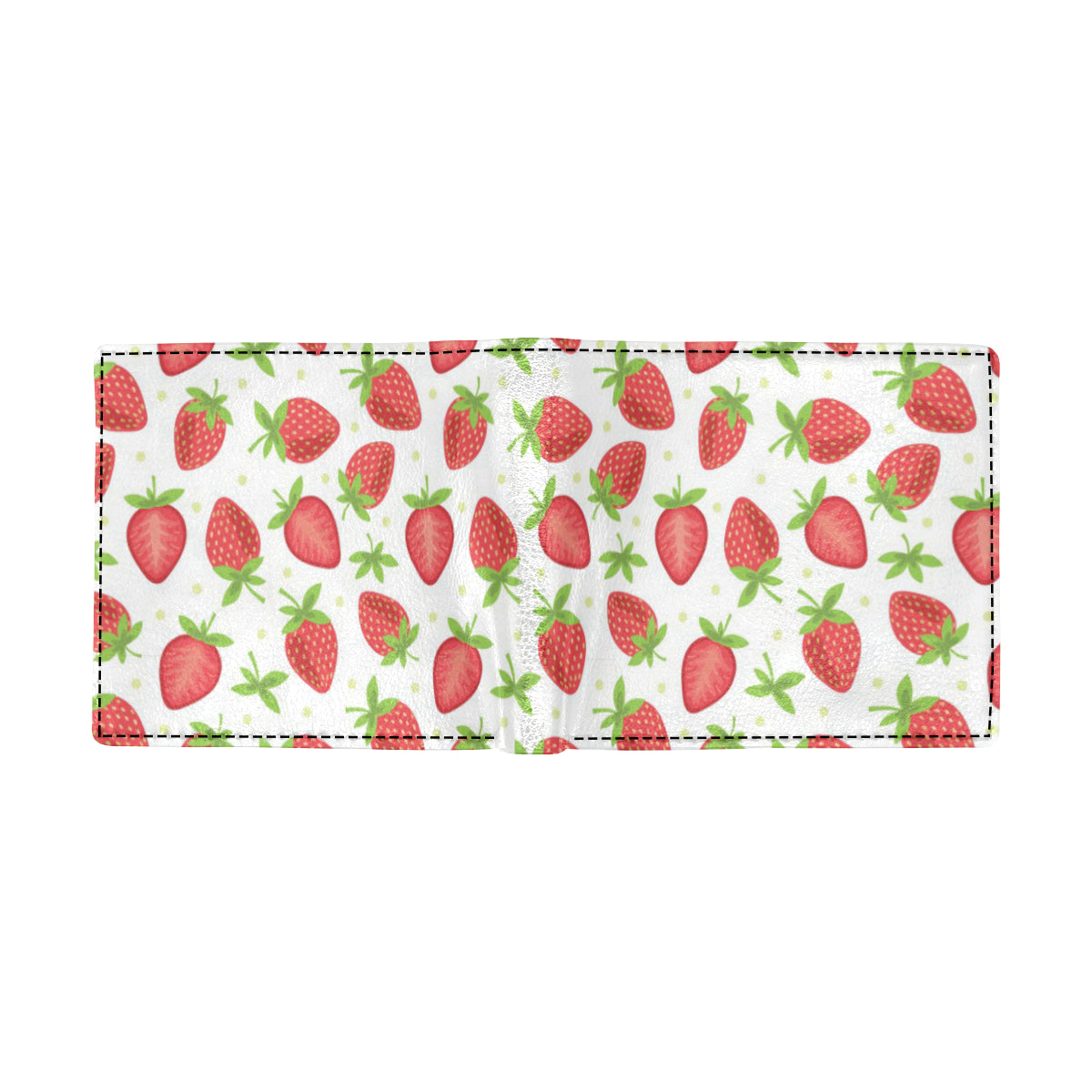 Strawberry Pattern Print Design SB07 Men's ID Card Wallet