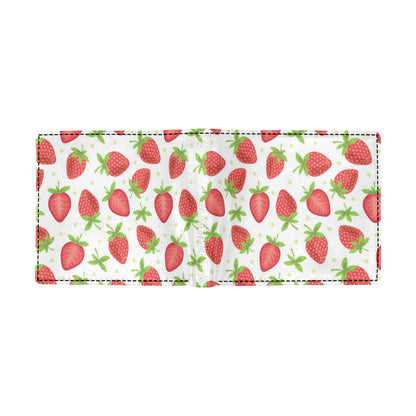 Strawberry Pattern Print Design SB07 Men's ID Card Wallet
