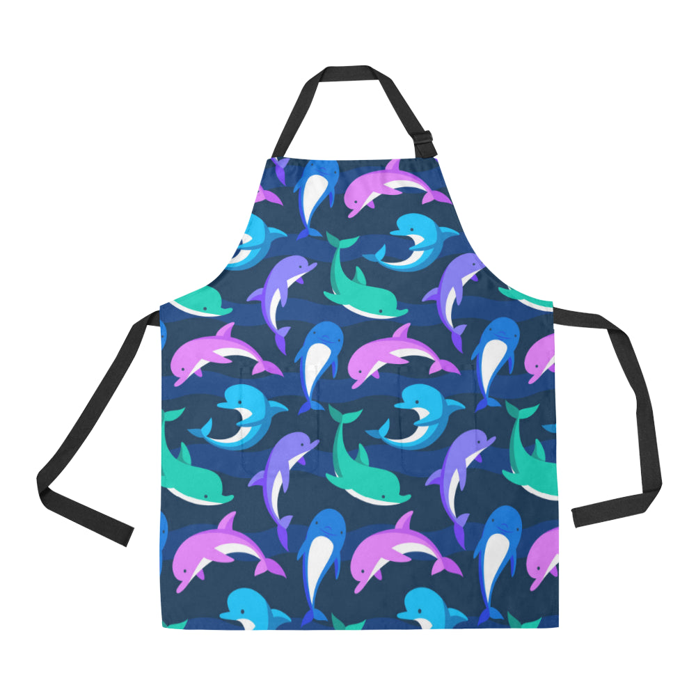 Dolphin Baby Apron with Pocket