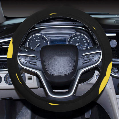 Banana Pattern Print Design BA05 Steering Wheel Cover with Elastic Edge