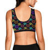 Chakra OM Print Pattern Sports Bra