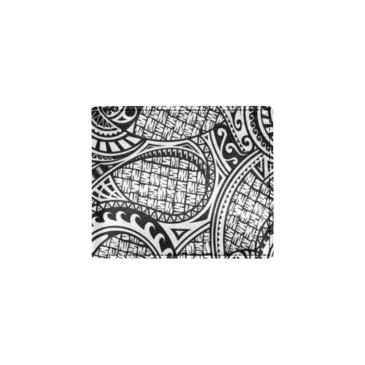 Polynesian Tribal Pattern Men's ID Card Wallet