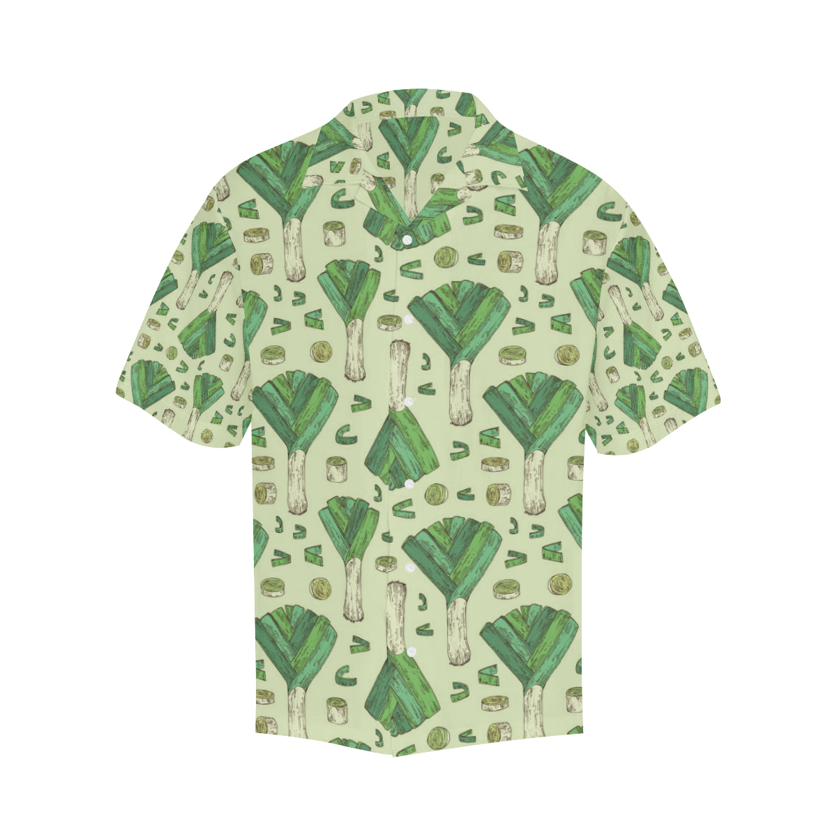 Leek Pattern Print Design 04 Men's Hawaiian Shirt