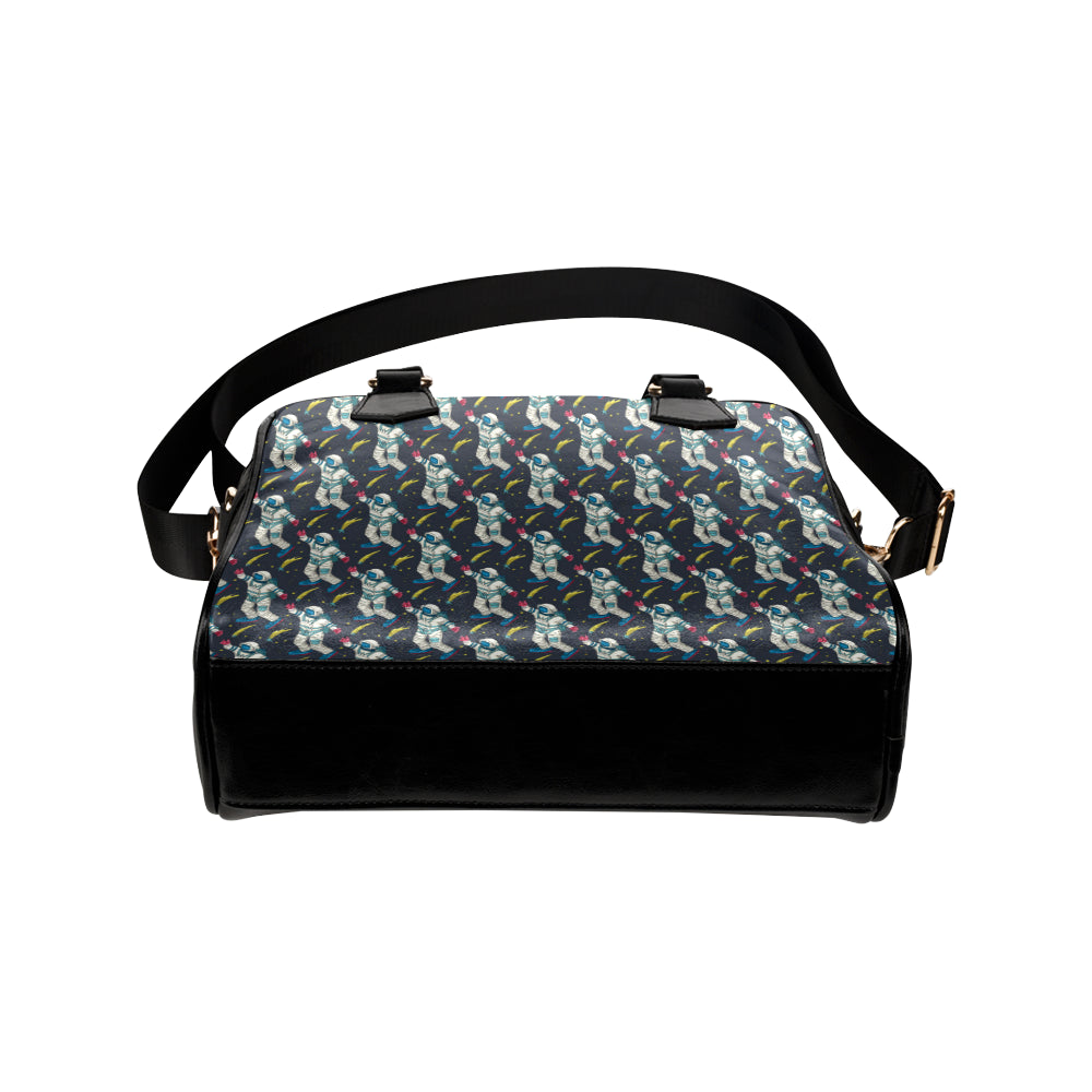 Astronaut Pattern Print Design 04 Shoulder Handbag