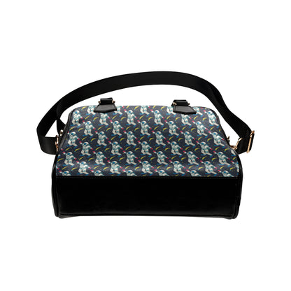 Astronaut Pattern Print Design 04 Shoulder Handbag