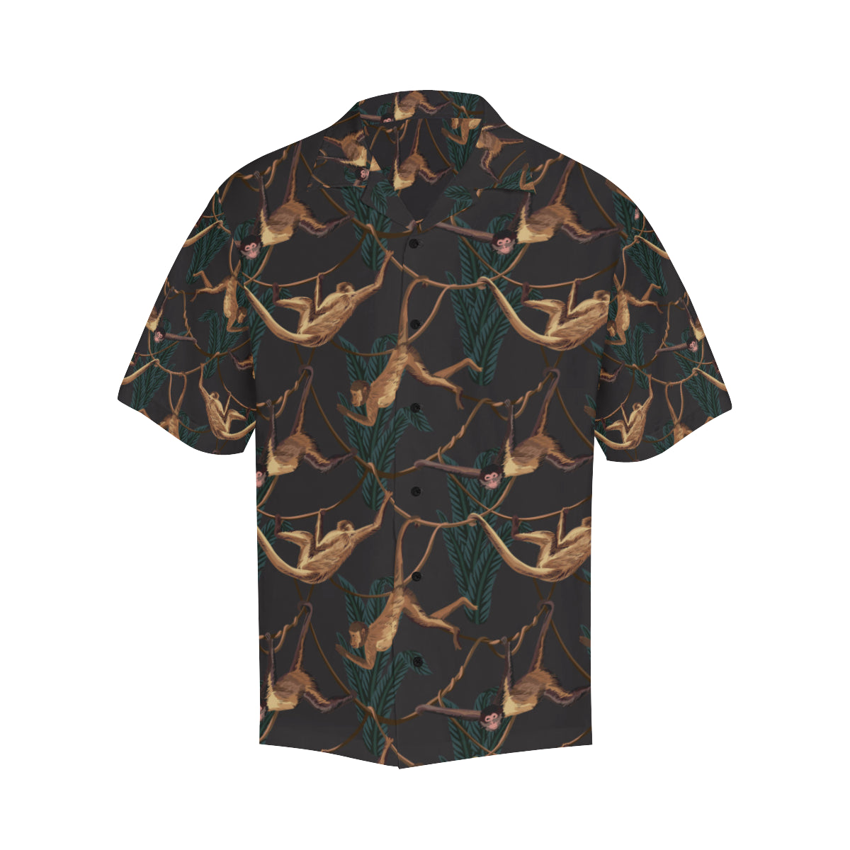 Monkey Pattern Print Design 02 Men's Hawaiian Shirt