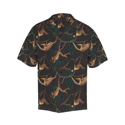 Monkey Pattern Print Design 02 Men's Hawaiian Shirt
