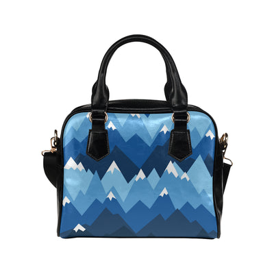 Mountain Pattern Print Design 04 Shoulder Handbag