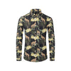 Cheetah Pattern Print Design 04 Men's Long Sleeve Shirt