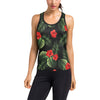 Red Hibiscus Tropical Women's Racerback Tank Top