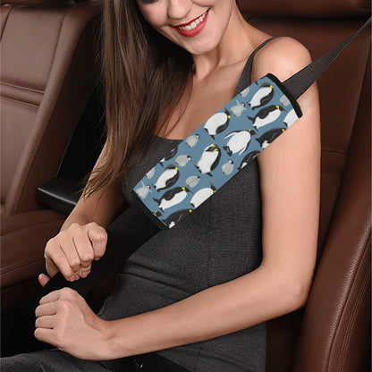 Penguin Pattern Print Design A03 Car Seat Belt Cover