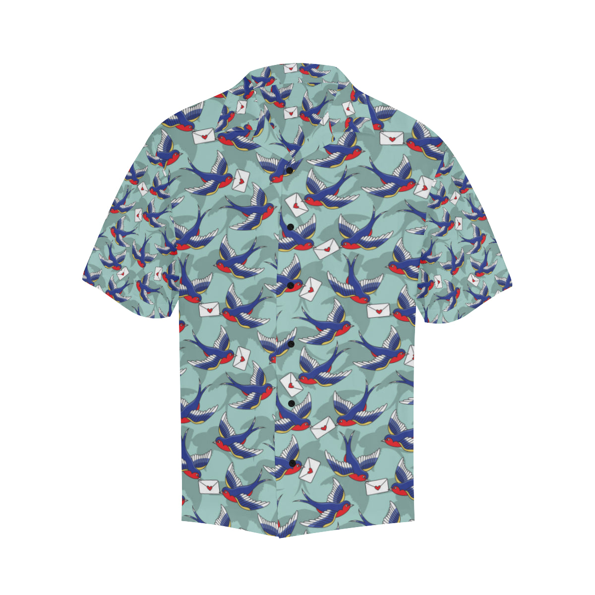 Swallow Bird Pattern Print Design 02 Men's Hawaiian Shirt