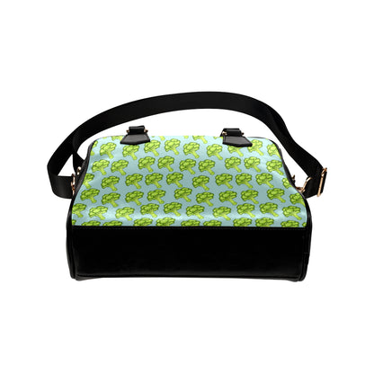 Broccoli Pattern Print Design 02 Shoulder Handbag