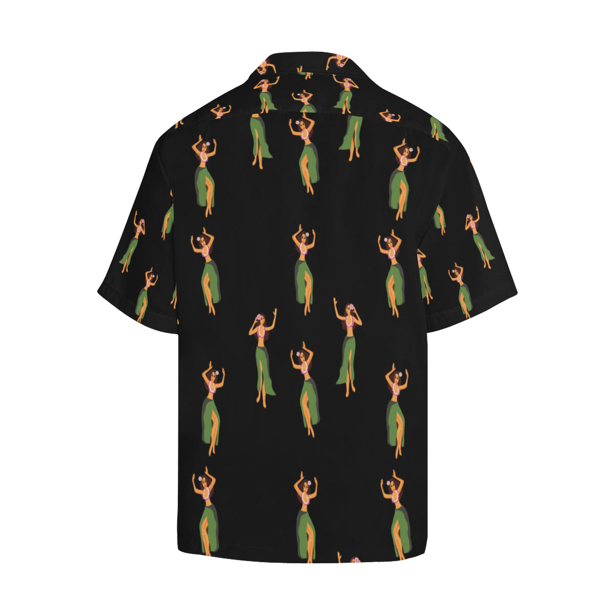 Hula Dancers Girl Pattern Print Design 01 Men's Hawaiian Shirt