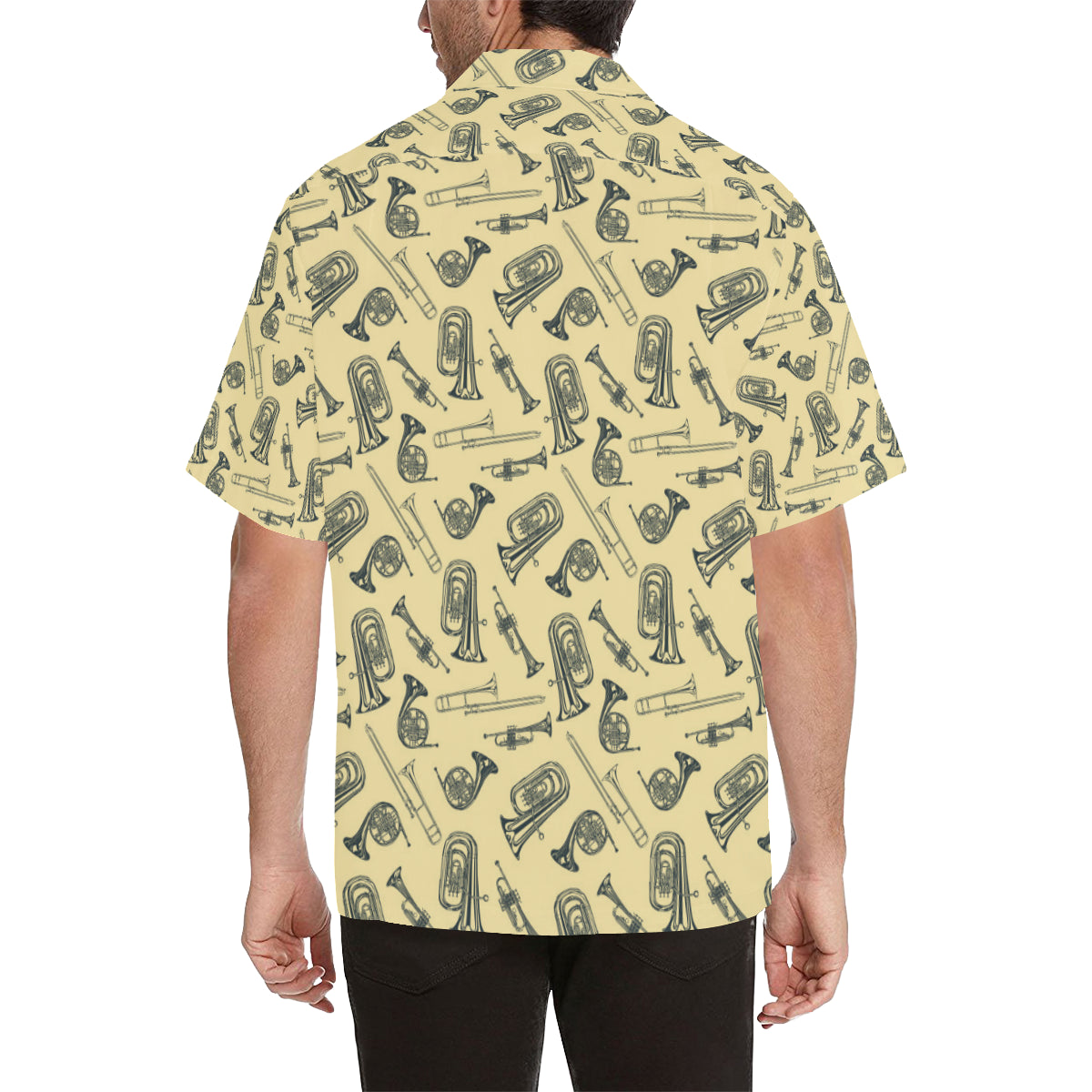 Tuba Pattern Print Design 01 Men's Hawaiian Shirt