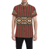 Native Pattern Print Design A02 Men's Short Sleeve Button Up Shirt