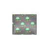 Alien Pattern Print Design 02 Men's ID Card Wallet