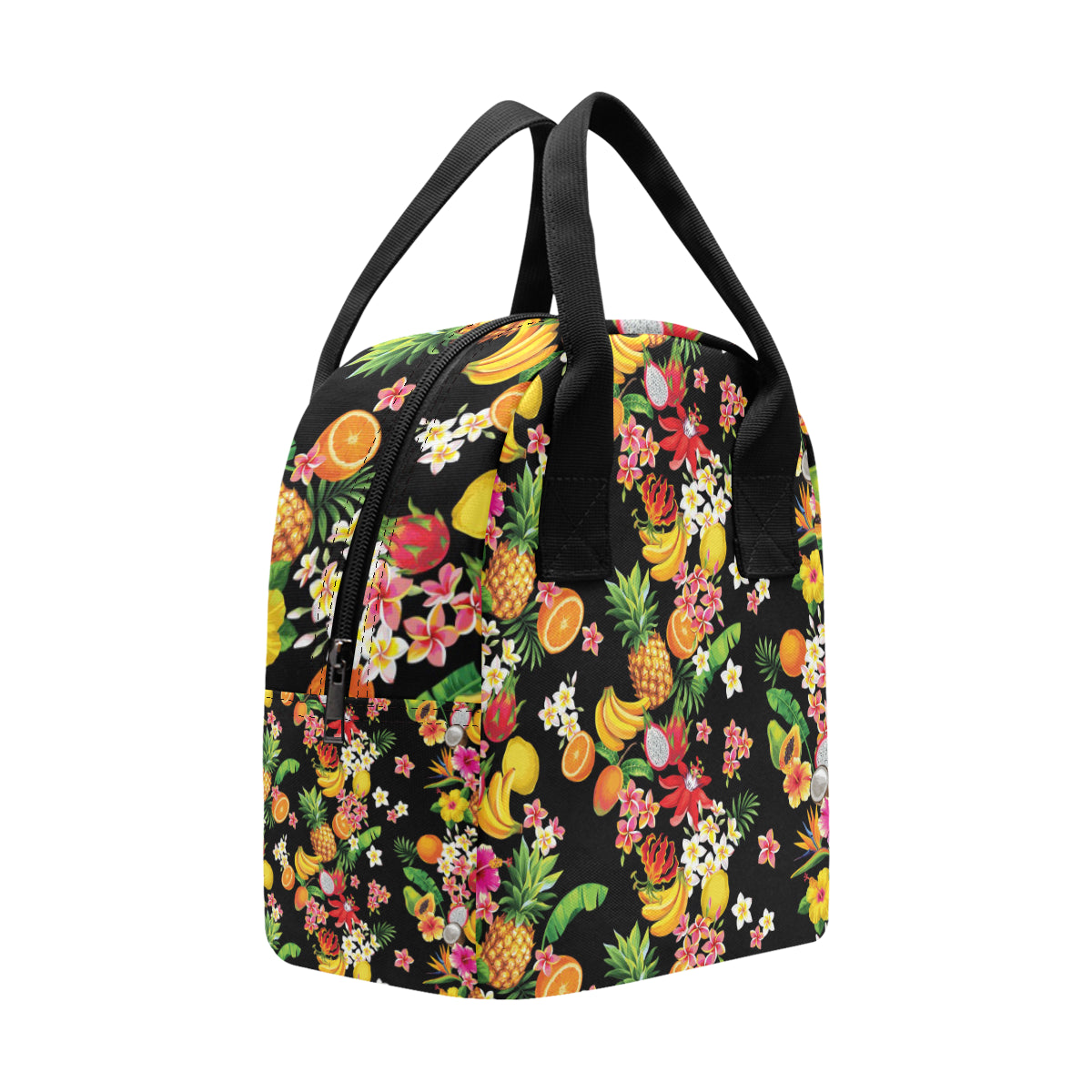 Tropical Fruits Pattern Print Design TF02 Insulated Lunch Bag
