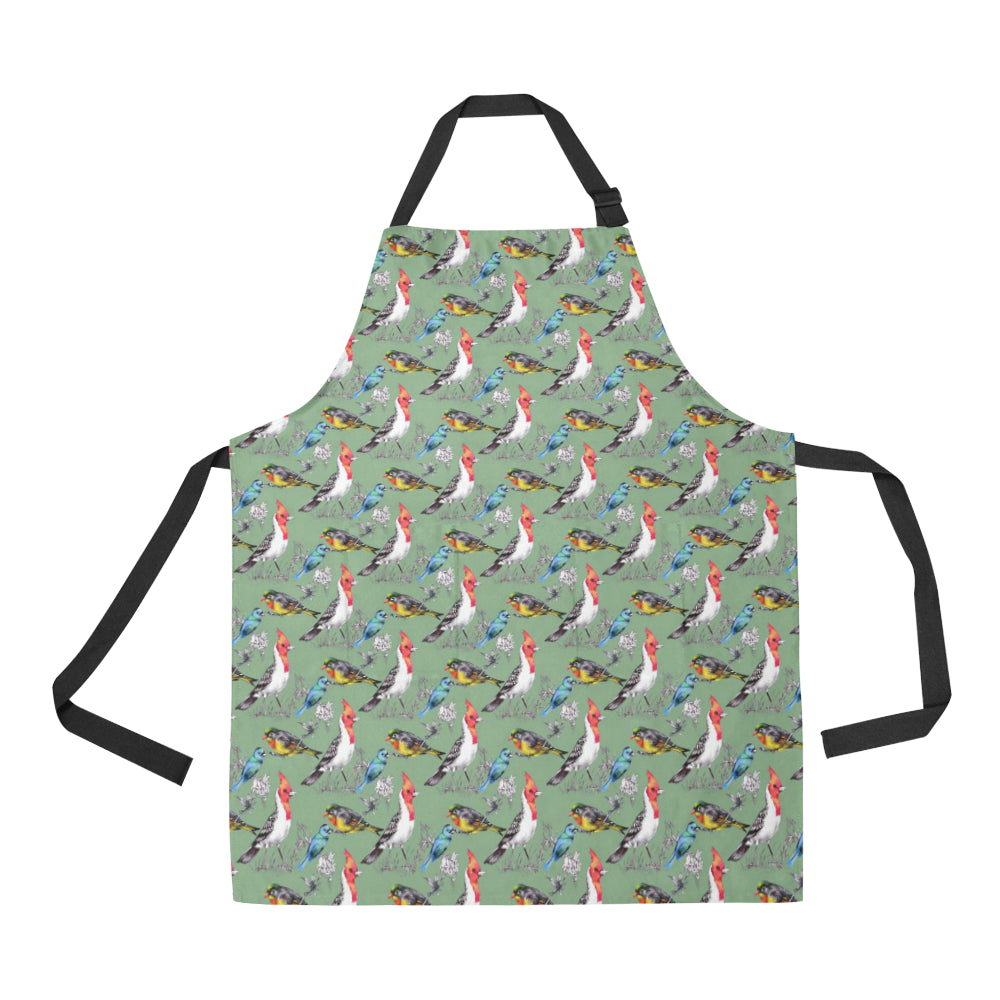 Birds Pattern Print Design 07 Apron with Pocket