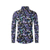 Lavender Dragonfly Pattern Print Design LV03 Men's Long Sleeve Shirt