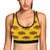 Bison Native Pattern Print Design 01 Sports Bra