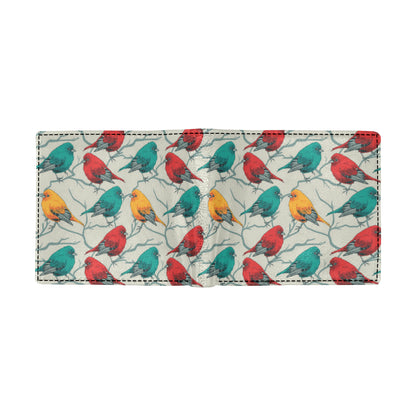 Birds Pattern Print Design 04 Men's ID Card Wallet