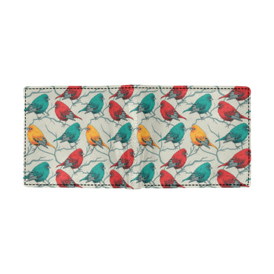 Birds Pattern Print Design 04 Men's ID Card Wallet