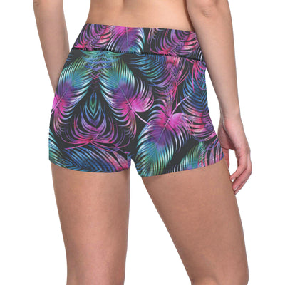 Palm Leaves Pattern Print Design PL010 Yoga Shorts