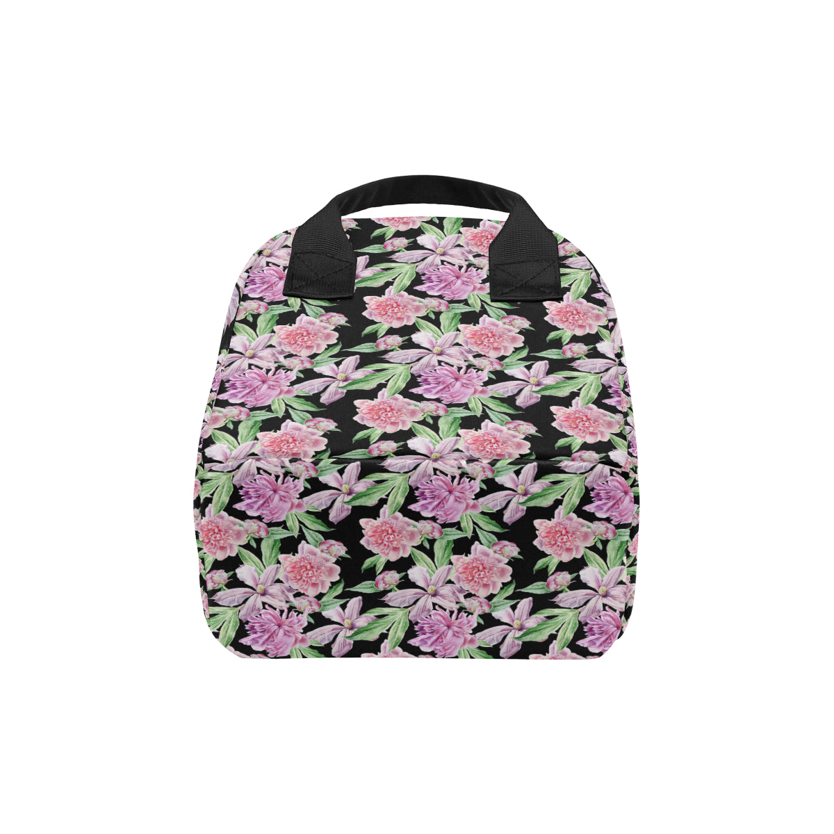 Peony Pattern Print Design PE08 Insulated Lunch Bag
