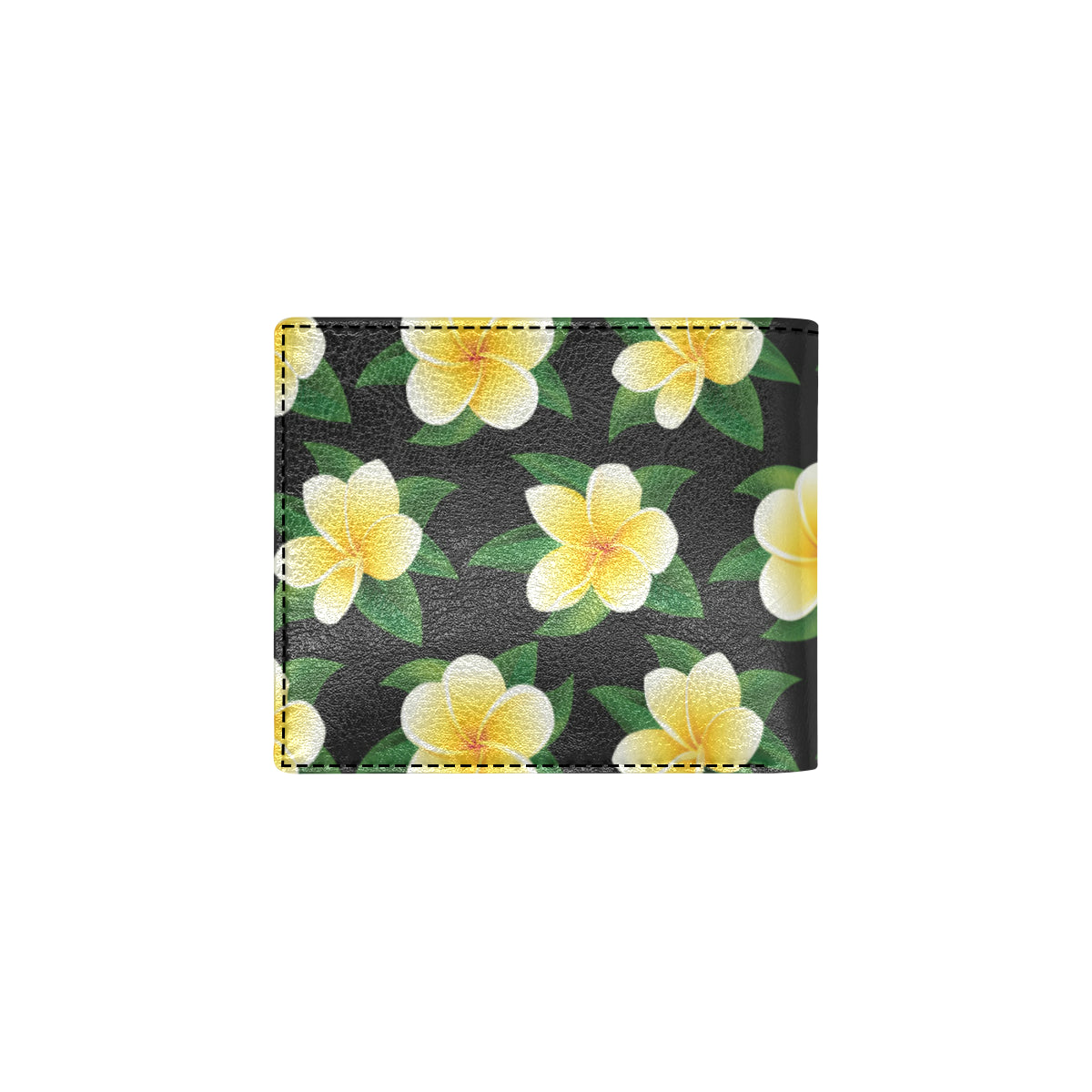 Plumeria Pattern Print Design A03 Men's ID Card Wallet