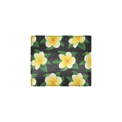 Plumeria Pattern Print Design A03 Men's ID Card Wallet