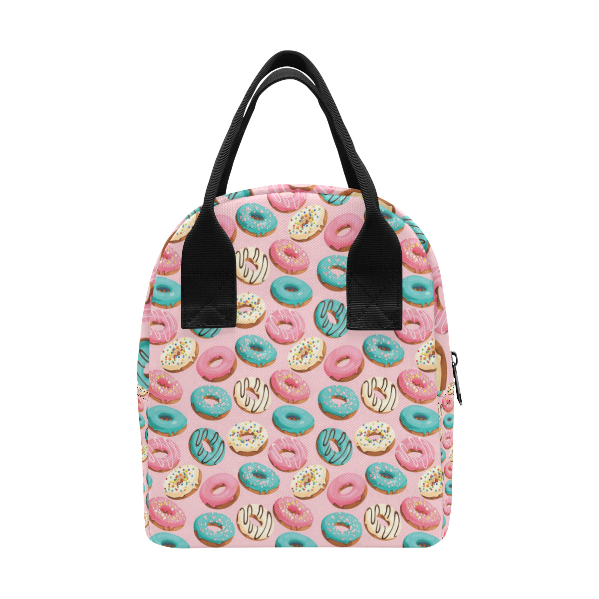 Donut Pattern Print Design DN06 Insulated Lunch Bag