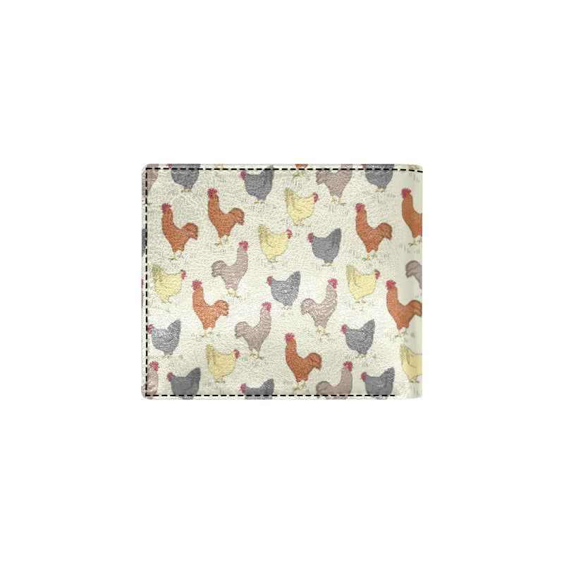 Chicken Pattern Print Design 05 Men's ID Card Wallet