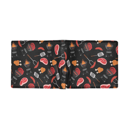 Barbecue Pattern Print Design 04 Men's ID Card Wallet