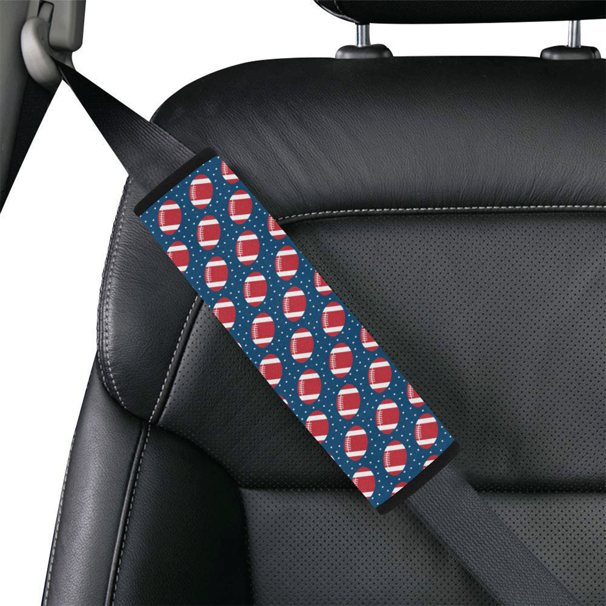 American Football Star Design Pattern Car Seat Belt Cover