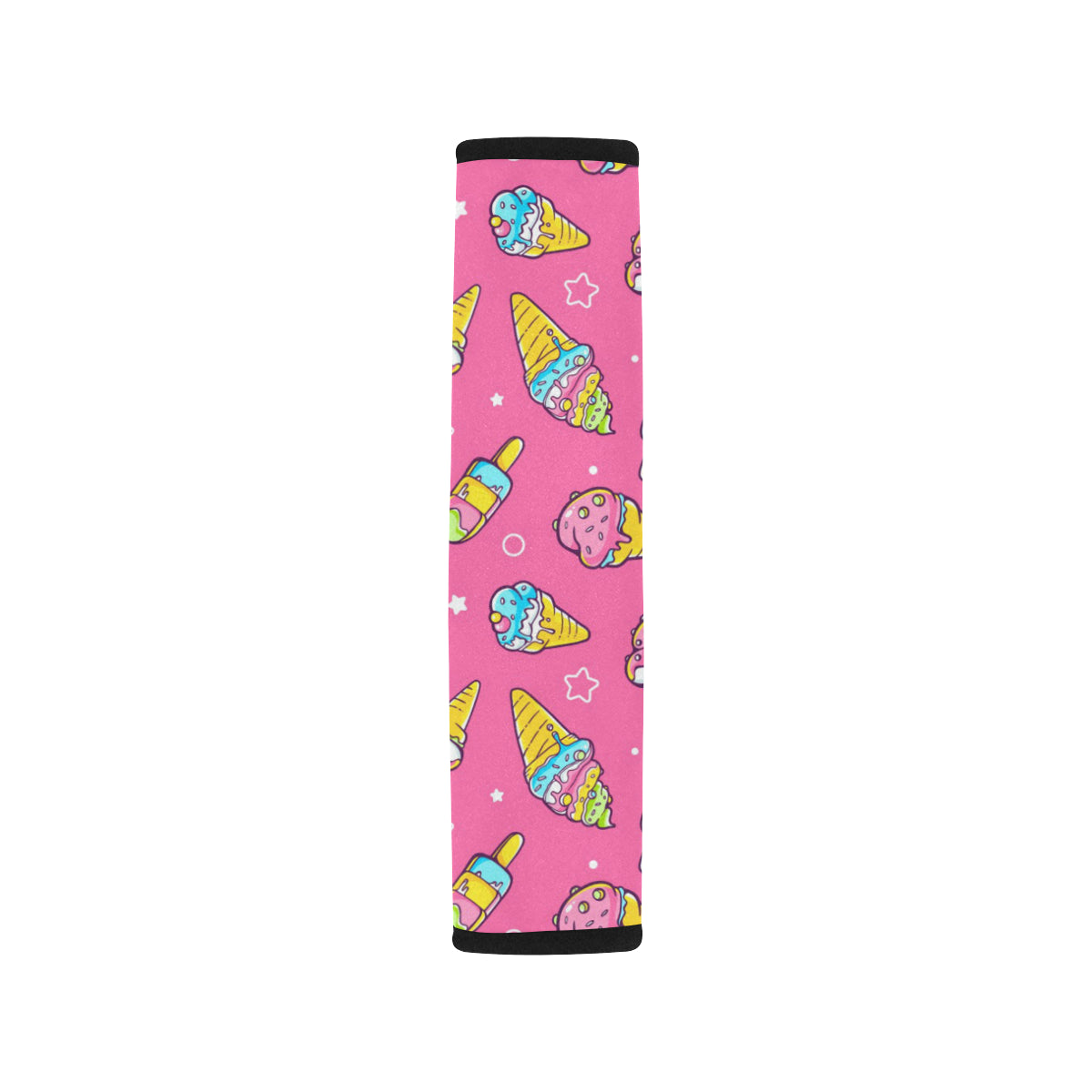 Ice Cream Pattern Print Design IC04 Car Seat Belt Cover