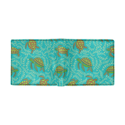 Sea Turtle Pattern Print Design T010 Men's ID Card Wallet