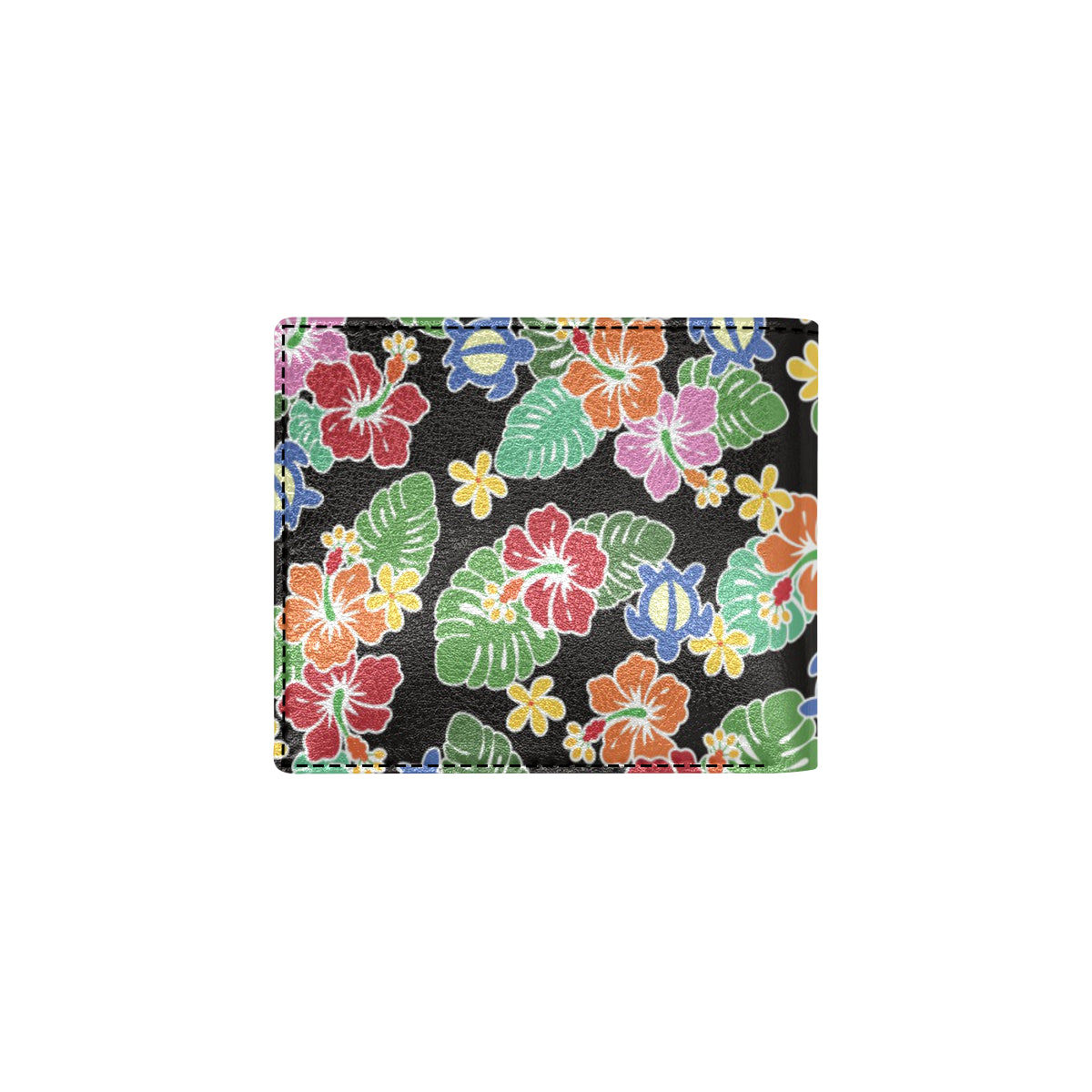 Hawaiian Themed Pattern Print Design H010 Men's ID Card Wallet